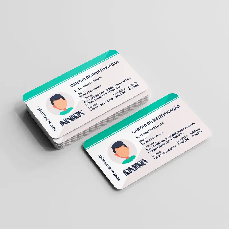 Carteirinhas em PVC | Só Frente